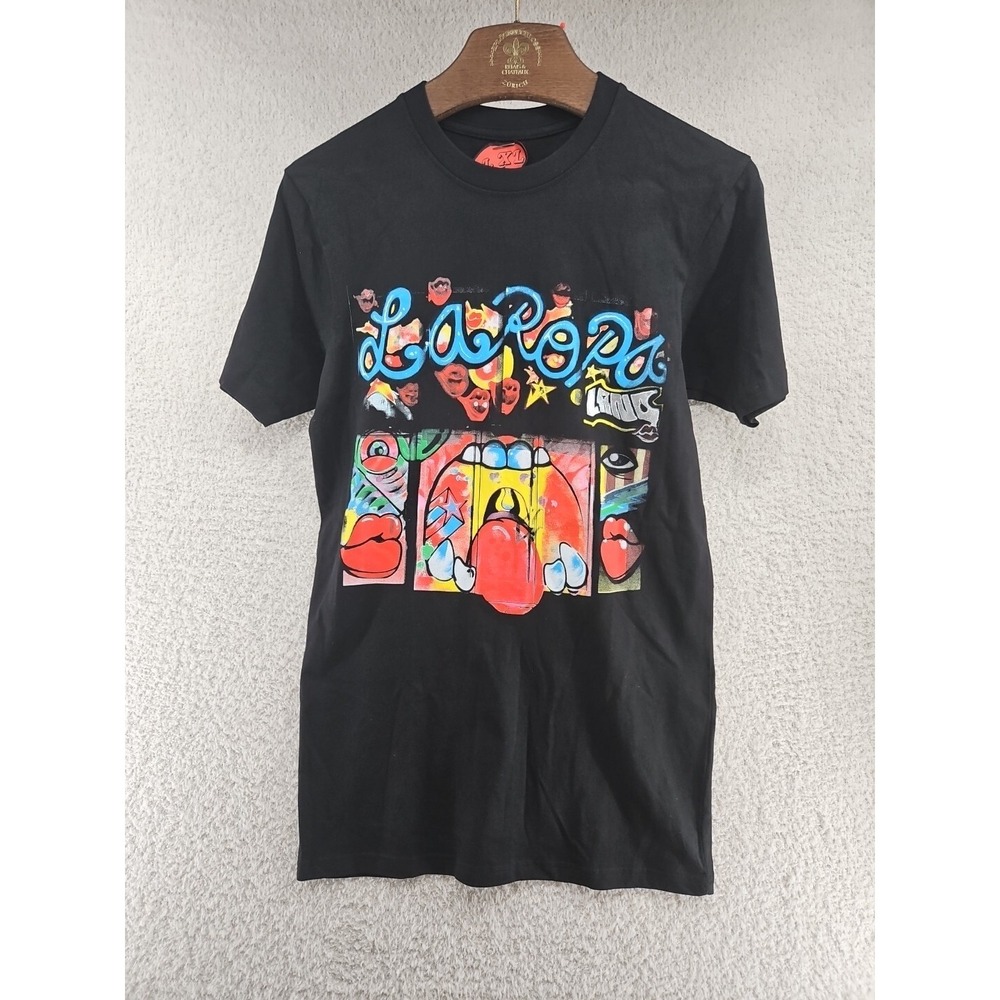 La Ropa Black Character Shirt RARE Small Designer New